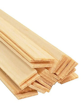 Bud Nosen Balsa Stick 3/32" x 1" x 36 (20/pkg) 1029