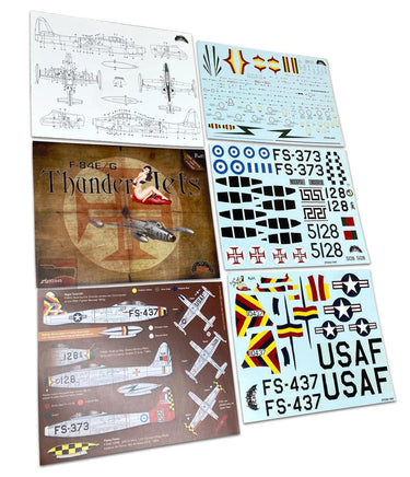 1/32 Zotz Decals F-84E/G Thunderjet Part 2 USA, Greece & Portugal 32045