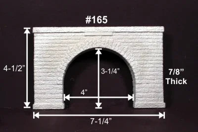 HO Monroe Tunnel Portal Sand Stone Block Double-Track #165