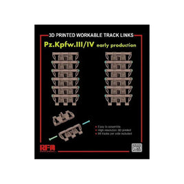 1/35 Ryefield Models 3D Printed Workable Track Links Pz.Kpfw.III/IV Early Production 2013