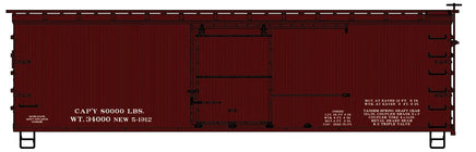HO Accurail 36' Wood Boxcar with Wood Ends (Mineral Red) 1798