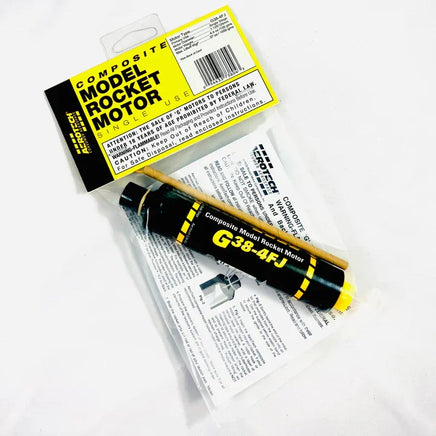 AeroTech G38-4FJ 29mm x 124mm Single Use 1-Motor Pack 73804 - MPM Hobbies
