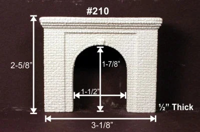N Monroe Tunnel Portal Cut Stone Single-Track #210