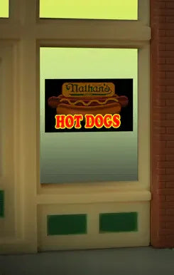 Miller Engineering Nathan's Window Sign 9100 - MPM Hobbies