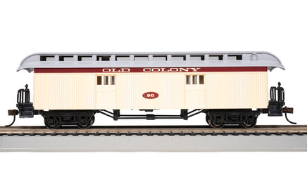 HO Bachmann Baggage Car (1860-1880 Era) - Old Colony Railroad #90 - 15306