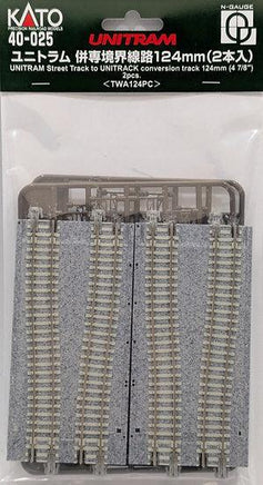 N Kato Unitram Shared-Exclusive Boundary Track 124mm 40-025
