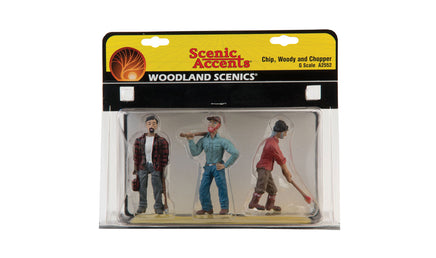 G Woodland Scenic Accents Chip, Woody and Chopper A2552