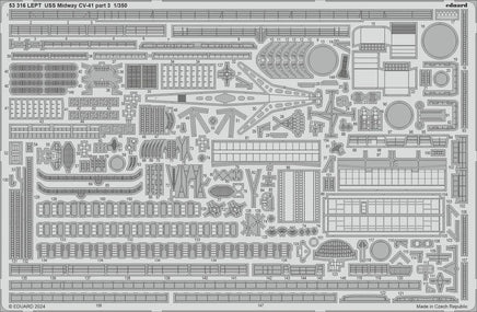1/350 Eduard USS Midway CV-41 part 3 Photo Etch set for TRUMPETER 53316