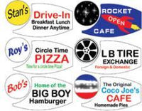 O/HO Miller Engineering Round Multi-Graphic Sign 7382 - MPM Hobbies