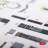 1/48 Kelik AH-64D Apache longbow interior 3D decals for Hasegawa kit K48021