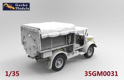 1/35 Gecko Models Bedford MWC 15-cwt 4x2 200 Gallon Water Bowser Truck (Open Cab Aero screen) 35GM0031