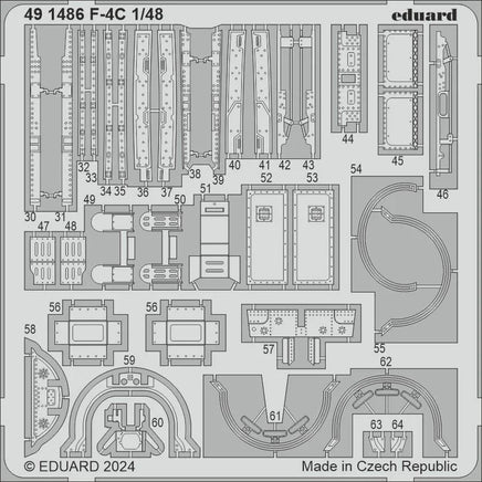 1/48 Eduard F-4C Photo Etch set for HOBBY 2000 / ACADEMY 491486