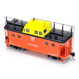 HO Bowser N5c Caboose PRR Focal Orange w/Trainphone Road #477958 - 43393 - MPM Hobbies
