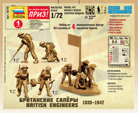 1/72 Zvezda British Engineers 6219