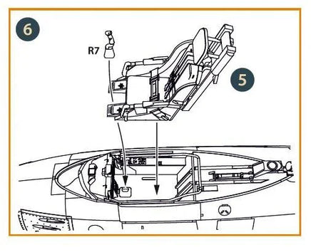 1/48 Clear Prop F-86A Ejection Seat Early (CP) A48047