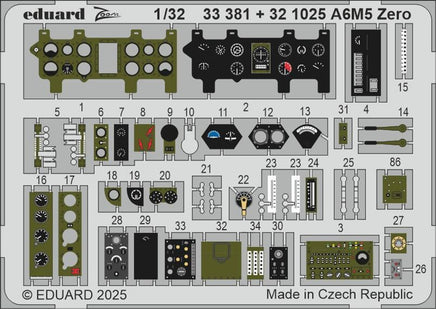 1/32 Eduard A6M5 Zero interior 321025