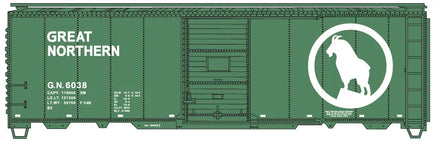 HO Accurail Great Northern 40' Single Door Riveted Steel Boxcar (Singles from 3-Car Set) 81811