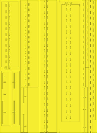 1/350 Pontos Model USS CV-9 Essex Wooden Deck Set Type 1 35032WD1