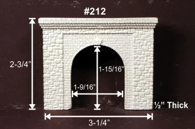 N Monroe Tunnel Portal Random Stone Single-Track #212