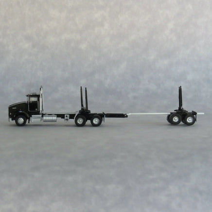 N Trainworx Black Kenworth T800 Log Truck 48081