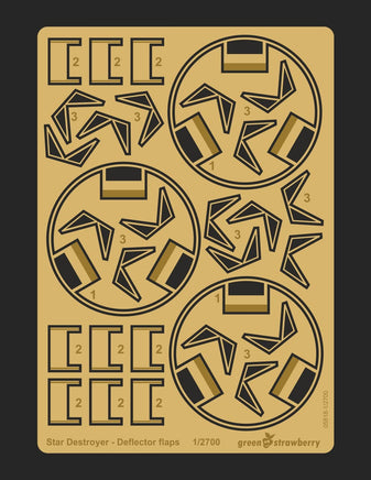 1/2700 Green Strawberry Star Destroyer - Deflector Flaps 5518