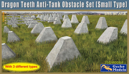 1/35 Gecko Models Dragon Teeth Anti-Tank Obstacle Set (Small Version) 35GM0084