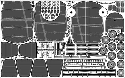 1/200 Pontos Model HMS Rodney 1942 Detail Up Set 23007F1