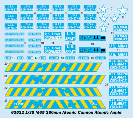 1/35 iLoveKit M65 280mm Atomic Cannon Atomic Annie 63522