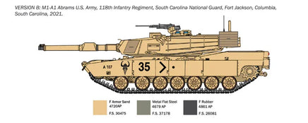 1/35 Italeri M1A1 Abrams - War Thunder 35108 - MPM Hobbies
