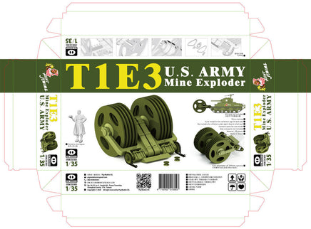 1/35 Pig Models T1E3 US Army Mine Exploder for Sherman 35-005