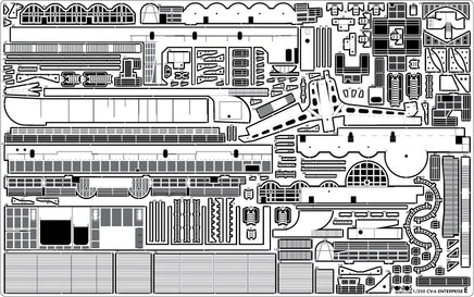 1/350 Pontos Model USS CV-6 Enterprise 1942 Detail Up Set (Blue Deck) 37031FB