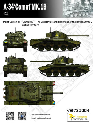 1/72 Vespid A34 Comet Mk.IB 720004