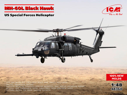 1/48 ICM MH-60L Black Hawk US Special Forces Helicopter 48360