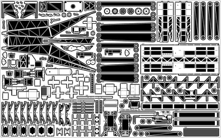 1/200 Pontos Model HMS Rodney 1942 Detail Up Set 23007F1