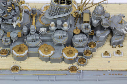 1/350 Pontos Model IJN Musashi 1944 Detail Up Set Advanced Hinoki Tone Deck 37025FN