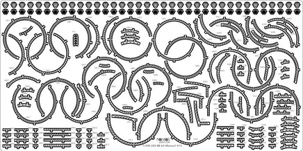 1/200 Pontos Model USS BB-63 Missouri 1945 Detail Up Set (20B Deck Blue Deck) 23002F1