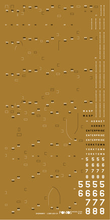 1/200 Pontos Model USS CV-6 Enterprise 1942 Detail Up Set (Teak Tone Deck) 27010FN