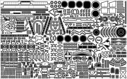 1/350 Pontos Model USS BB-63 Missouri 1945 Detail Up Set "Advanced" (20B Deck Blue) 37026FB