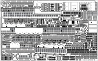 1/350 Pontos Model USS CV-6 Enterprise 1942 Detail Up Set (Teak Tone Deck) 37031FN