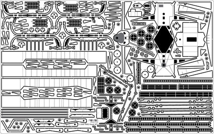 1/200 Pontos Model HMS Hood 1941 Detail Up Set 23009F1