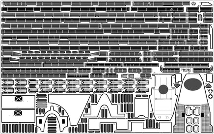 1/350 Pontos Model USS BB-63 Missouri 1945 Detail Up Set "Advanced" (20B Deck Blue) 37026FB