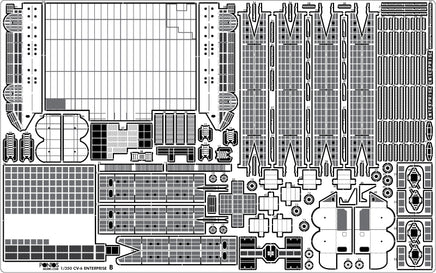 1/350 Pontos Model USS CV-6 Enterprise 1942 Detail Up Set (Blue Deck) 37031FB
