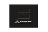 1/12 Italeri FIAT 500F 1968 - 4703