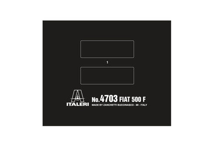 1/12 Italeri FIAT 500F 1968 - 4703