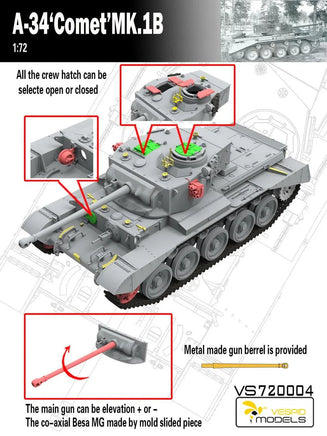 1/72 Vespid A34 Comet Mk.IB 720004