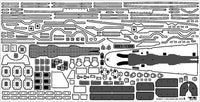 1/350 Pontos Model USS BB-63 Missouri 1945 Detail Up Set for HB (20B Deck Blue) 37034FB