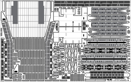 1/350 Pontos Model USS CV-6 Enterprise 1942 Detail Up Set (Blue Deck) 37031FB