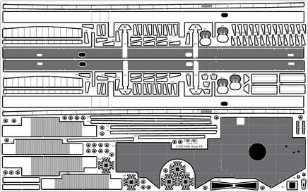 1/200 Pontos Model HMS Hood 1941 Detail Up Set 23009F1