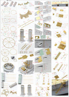 1/200 Pontos Model IJN Mikasa 1905 Detail Up Set 23008F1