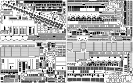 1/200 Pontos Model USS CV-6 Enterprise 1942 Detail Up Set (Blue Deck) 27010FB